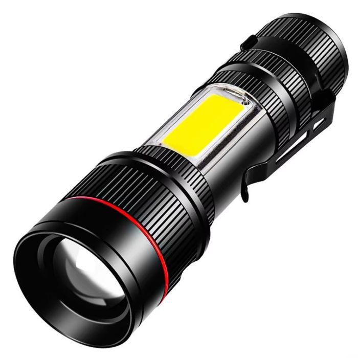 Ліхтар BL-520-T6+COB, Li-Ion акум., ЗП microUSB, zoom, Box