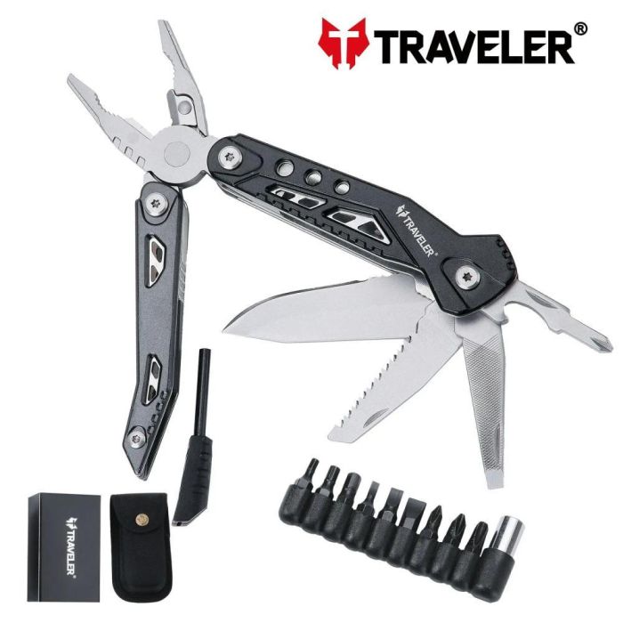 Багатофункціональний ніж (Мультитул) Traveler MQ-034 Black