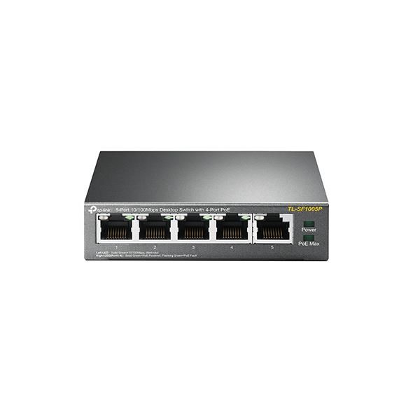 Комутатор TP-LINK TL-SF1005P 5xFE/4xPoE 56W некерований