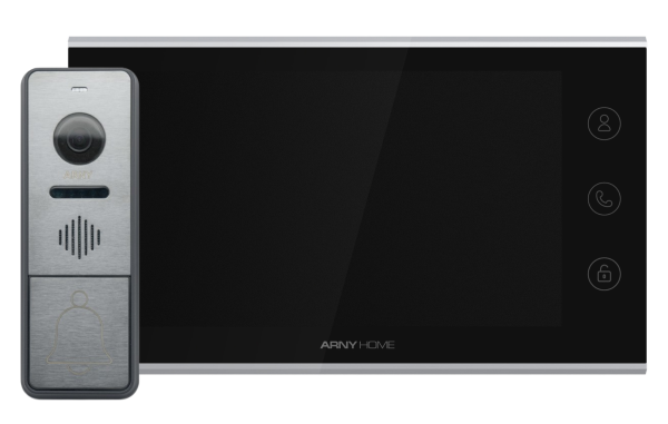 Комплект домофонний ARNY AVD-7342A Wi-Fі (AVD-731A 2Мп Wi-Fі + AVP-NG420 1Мп), Black + Graphite