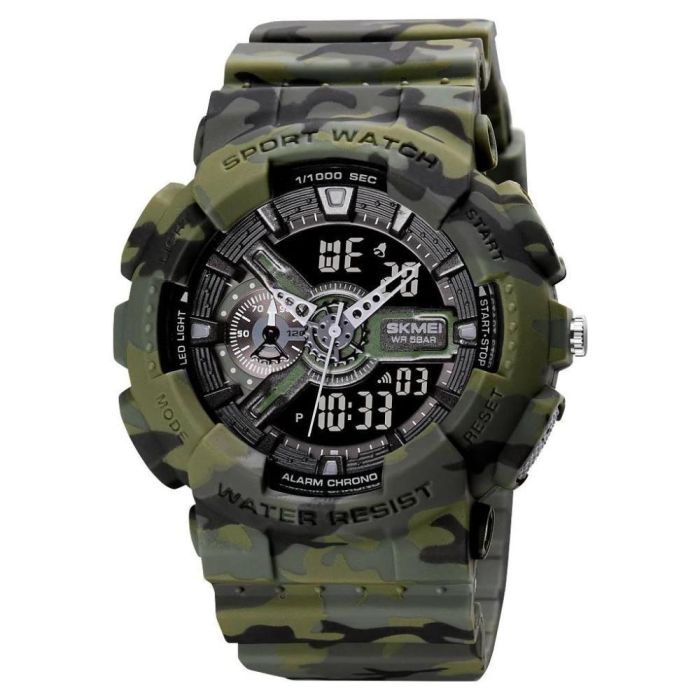 Годинники наручні 1688CMGN SKMEI, CAMO GREEN