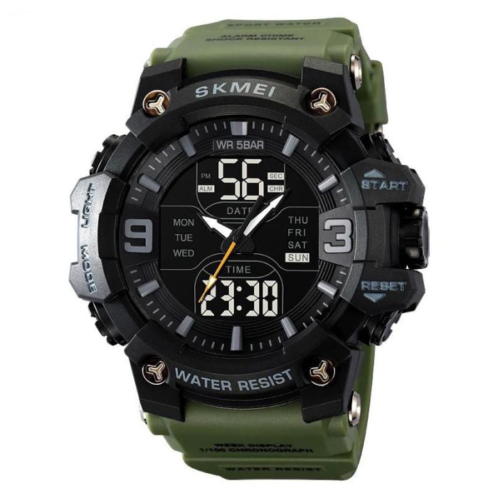 Годинники наручні 2222AG SKMEI, ARMY GREEN