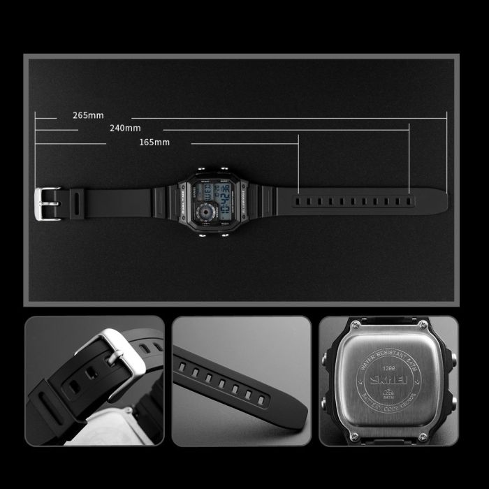 Годинники наручні 1299BK SKMEI, BLACK