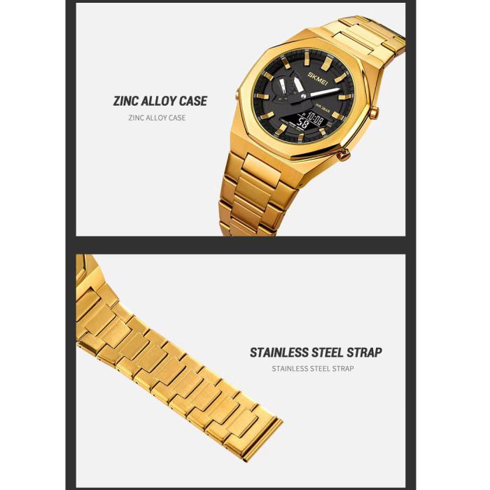 Годинники наручні 1816GDBK SKMEI, GOLD-BLACK