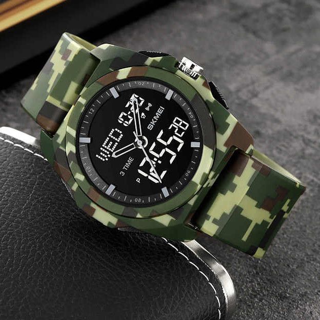 Годинники наручні 2199CMGN SKMEI, CAMO GREEN
