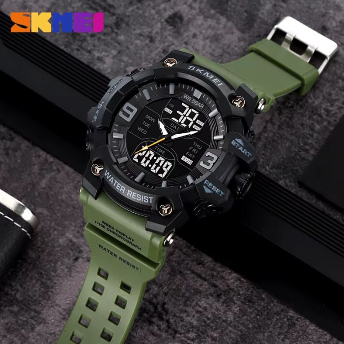 Годинники наручні 2222AG SKMEI, ARMY GREEN