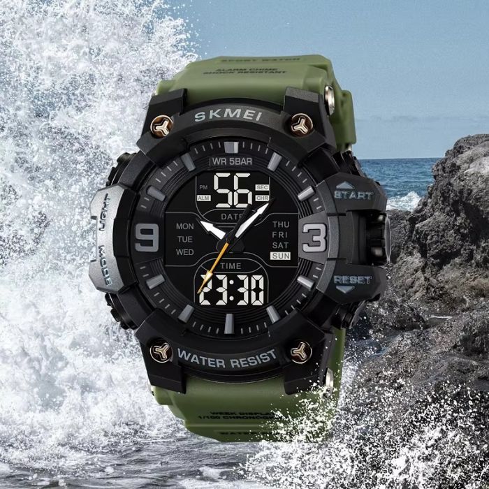 Годинники наручні 2222AG SKMEI, ARMY GREEN