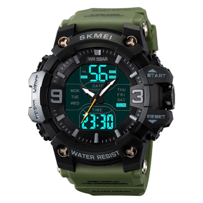 Годинники наручні 2222AG SKMEI, ARMY GREEN