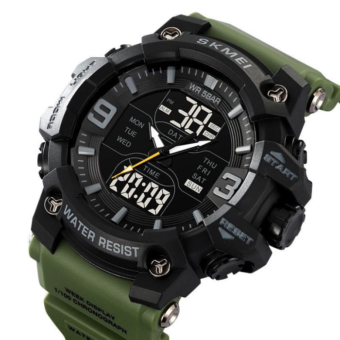 Годинники наручні 2222AG SKMEI, ARMY GREEN