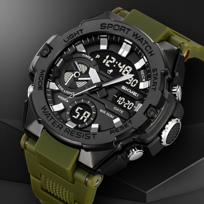Годинники наручні 2383AG SKMEI, ARMY GREEN