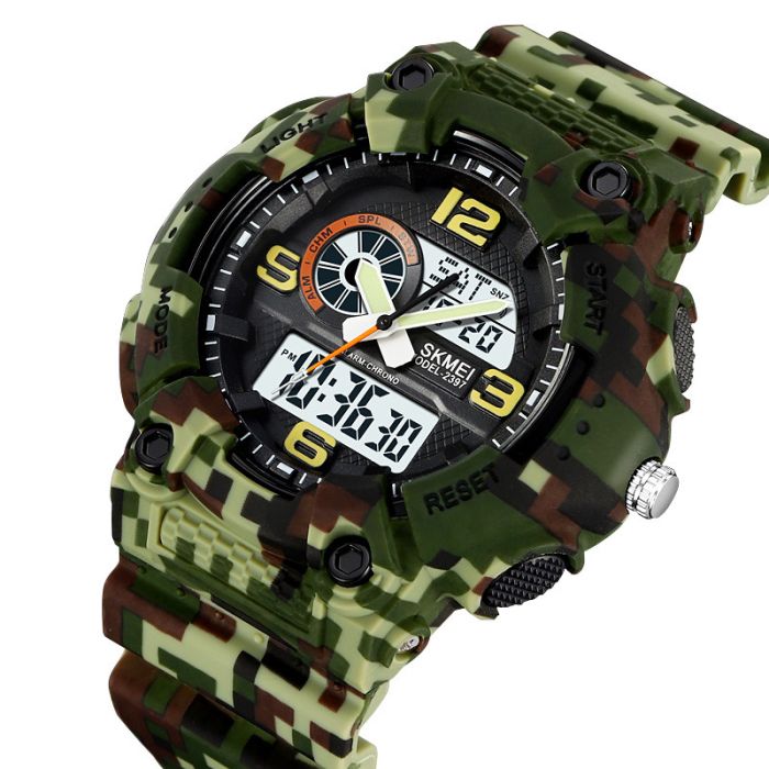 Годинники наручні 2397CMGN SKMEI, CAMO GREEN