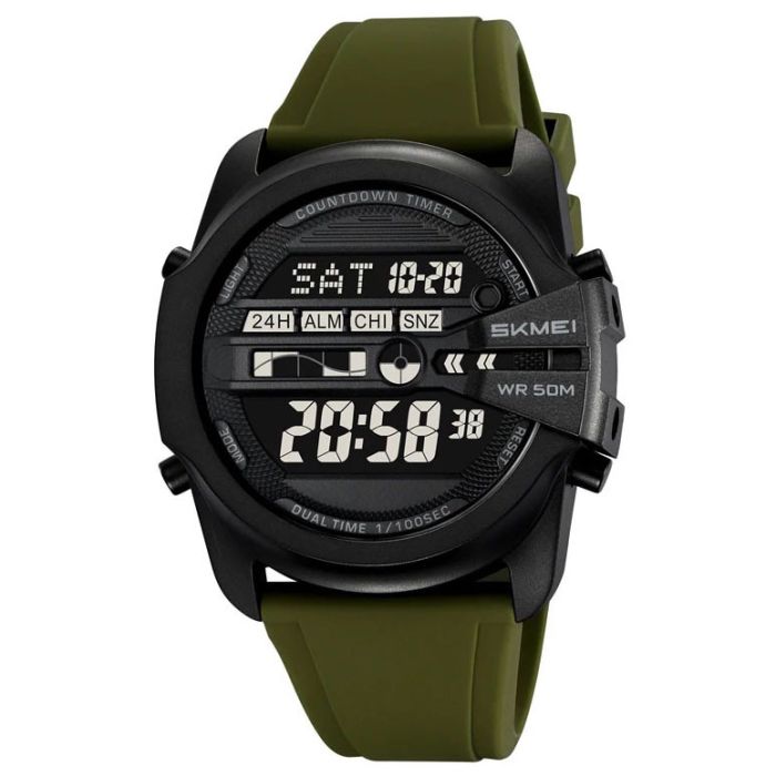 Годинники наручні 2442AG SKMEI, ARMY GREEN