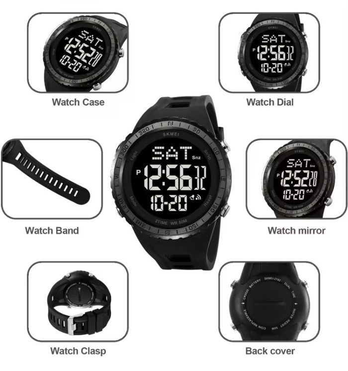 Годинники наручні 2192BKBK SKMEI, BLACK-BLACK