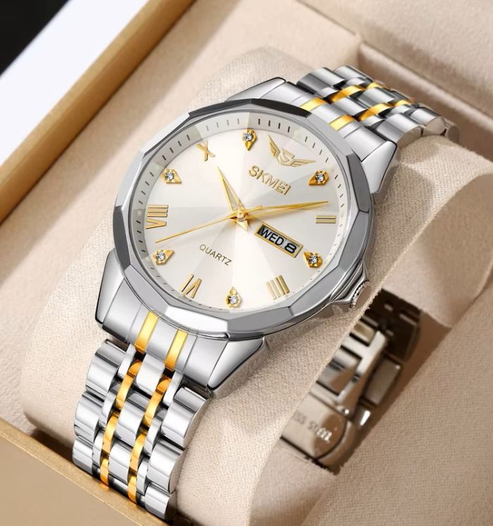 Годинники наручні 2291TGDSI SKMEI, SILVER-GOLD-SILVER