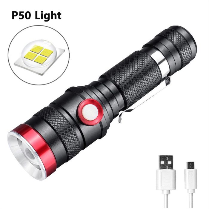 Ліхтар Police 736-T6, 1x18650, zoom, ЗП microUSB, Box