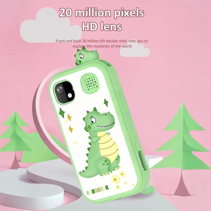 Дитячий фотоапарат H04, GREEN DINOSAUR