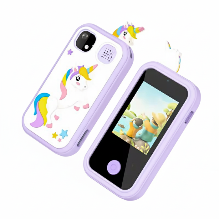 Дитячий фотоапарат H01, PURPLE UNICORN