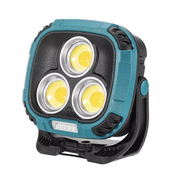 Ліхтар кемпінг W891-1-3COB(White+Yellow)+5SMD(Red), Power bank, 2x18650, ЗП Type-C, магніт, гачок