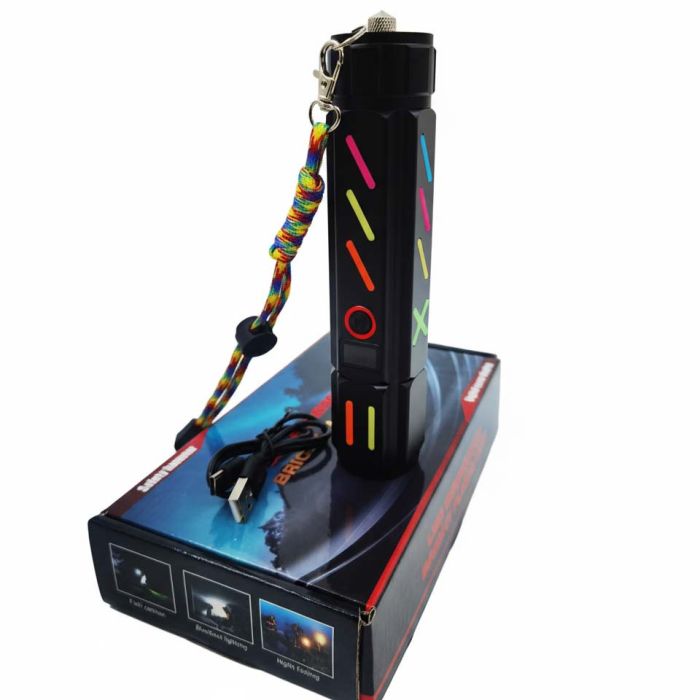 Ліхтар NIGHT VISION FLUORESCENCE 530 WHITE LASER LED PM30-TG, Power Bank, 1x18650, ЗП Type-C, zoom, Box