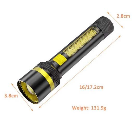 Ліхтар 24094-WHITE LASER LED PM10-TG+COB(White+Red), Li-Ion акумулятор, ЗП Type-C, zoom