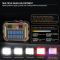 Ліхтар кемпінг TZD-01-COB(White+Yellow+Red+Blue)-PRO, Power Bank, Li-Ion акк., сонячна батарея, ЗП Type-C, магніт, гачок, Box