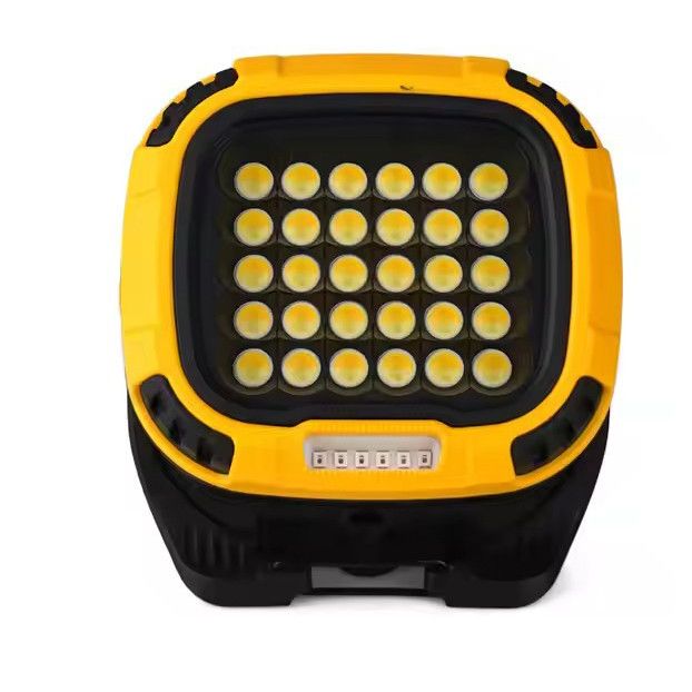 Ліхтар кемпінг W893-1-30COB(White+Yellow)+5SMD(Red), Power bank, 2x18650, ЗП Type-C, магніт, гачок
