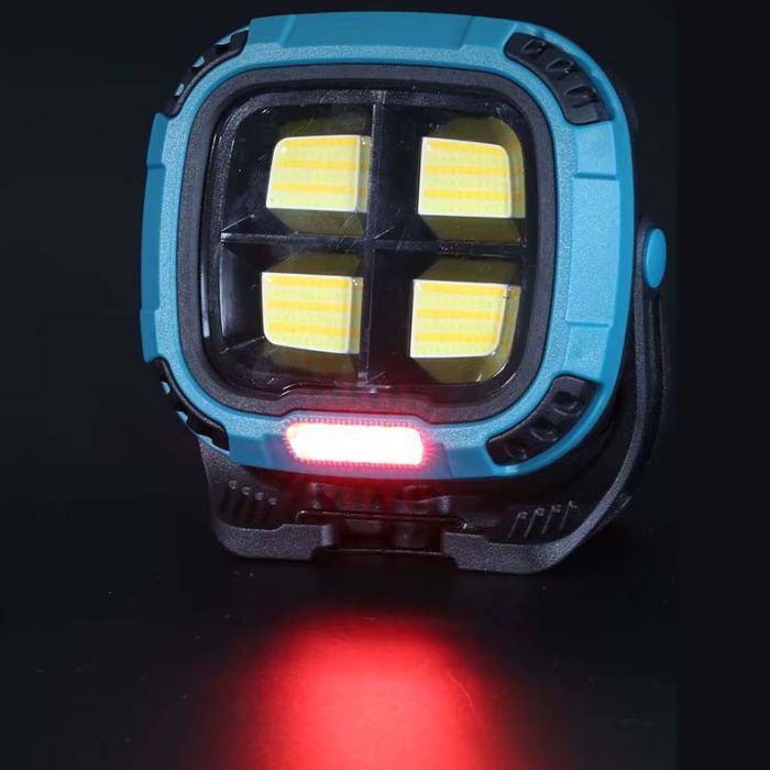 Ліхтар кемпінг W894-1-4COB(White+Yellow)+5SMD(Red), Power bank, 2x18650, ЗП Type-C, магніт, гачок