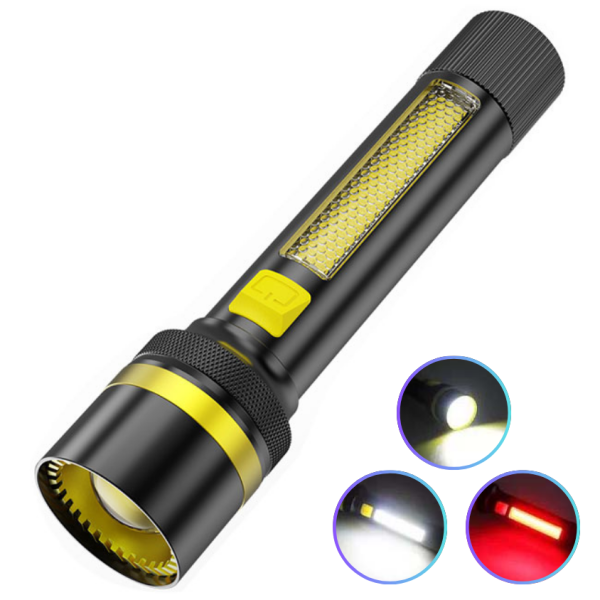 Ліхтар 24094-WHITE LASER LED PM10-TG+COB(White+Red), Li-Ion акумулятор, ЗП Type-C, zoom
