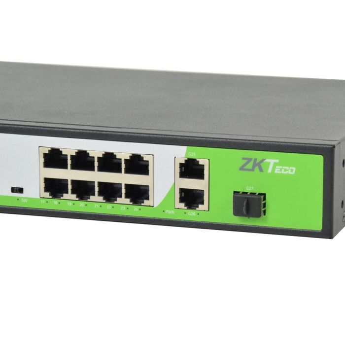PoE-комутатор ZKTeco ZK-PoE2421NS-300W з 24 портами PoE