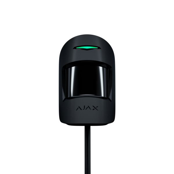 Дротовий датчик руху Ajax Superior MotionProtect Plus Fibra black з мікрохвильовим сенсором для приміщень