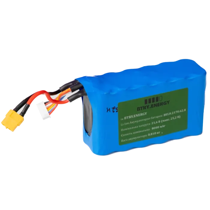 FPV 6s2p 8 А*год BELH.2170.62.8 LISHEN LR2170LA Акумуляторна батарея