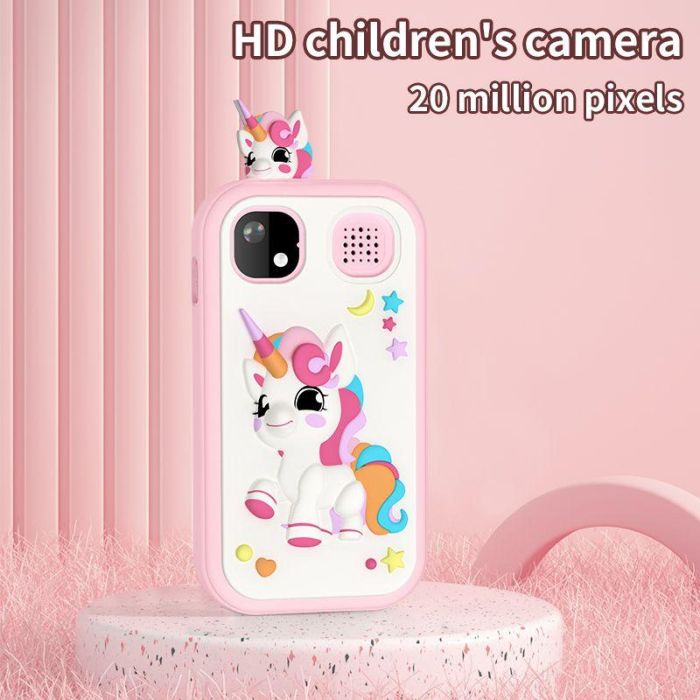 Дитячий фотоапарат H01, PURPLE UNICORN