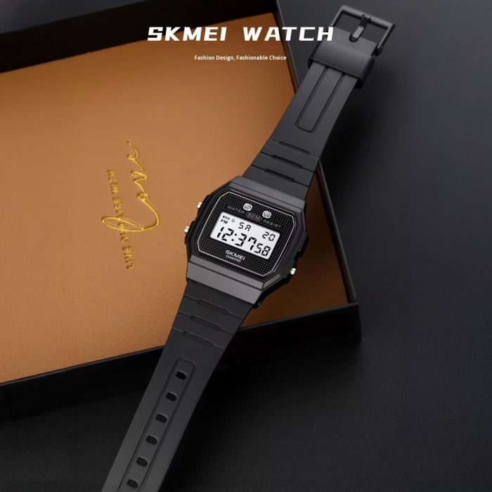 Годинники наручні 1952PBK SKMEI, BLACK-PU BELT