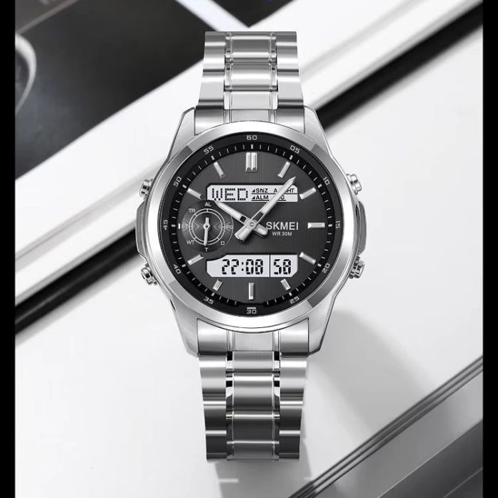 Годинники наручні 2284SIBK SKMEI, SILVER/BLACK