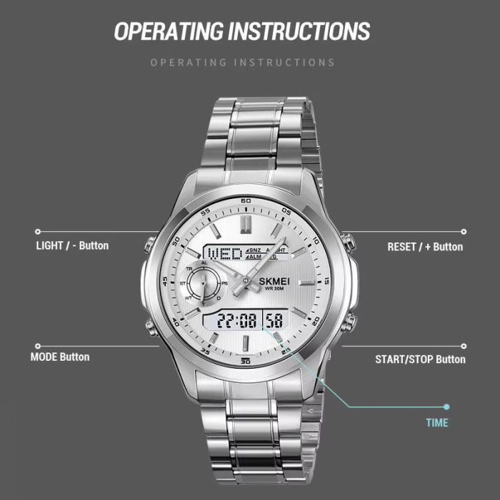Годинники наручні 2284SISI SKMEI, SILVER/SILVER