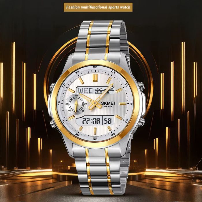 Годинники наручні 2284TGD SKMEI, SILVER/GOLD