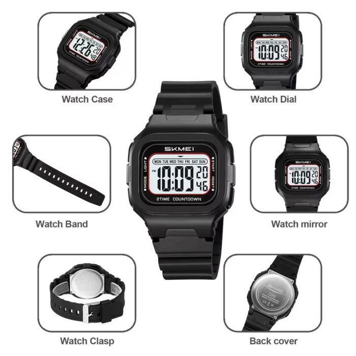 Годинники наручні 2343BKWT SKMEI, BLACK/WHITE