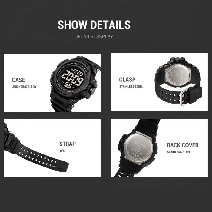 Годинники наручні 2422BK SKMEI, BLACK