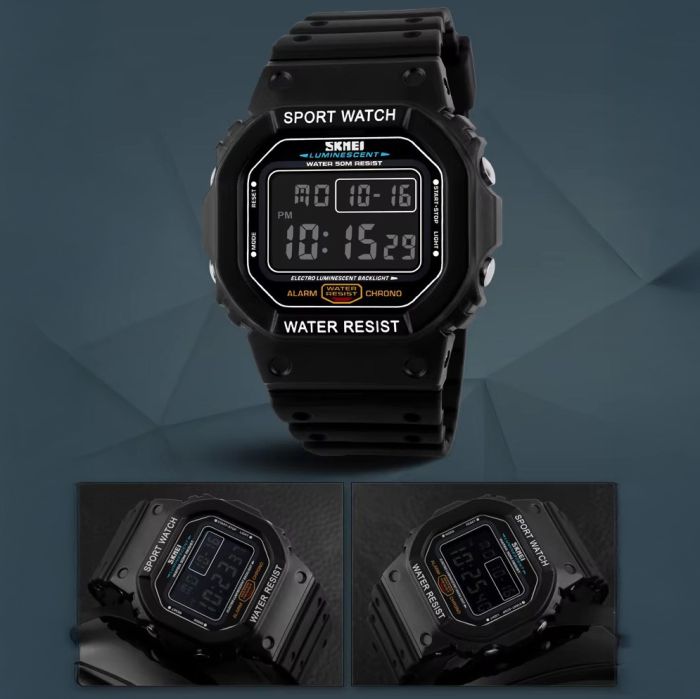 Годинники наручні 1134BKBK SKMEI, BLACK/BLACK