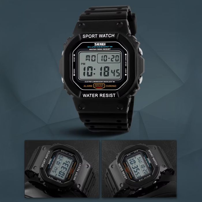Годинники наручні 1134BKWT SKMEI, BLACK/WHITE