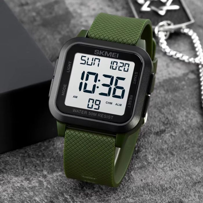 Годинники наручні 1894AGWT SKMEI, ARMY GREEN/WHITE