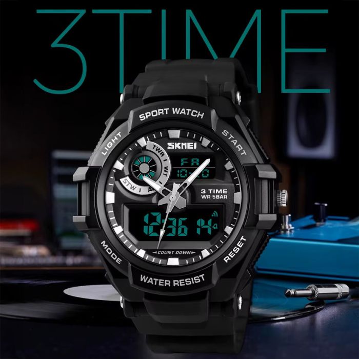 Годинники наручні 1357BK SKMEI, BLACK