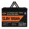 Акумулятор LP LiFePO4 12V (12,8V) - 100 Ah (1280Wh) (Smart BMS 100А) з BT пластик