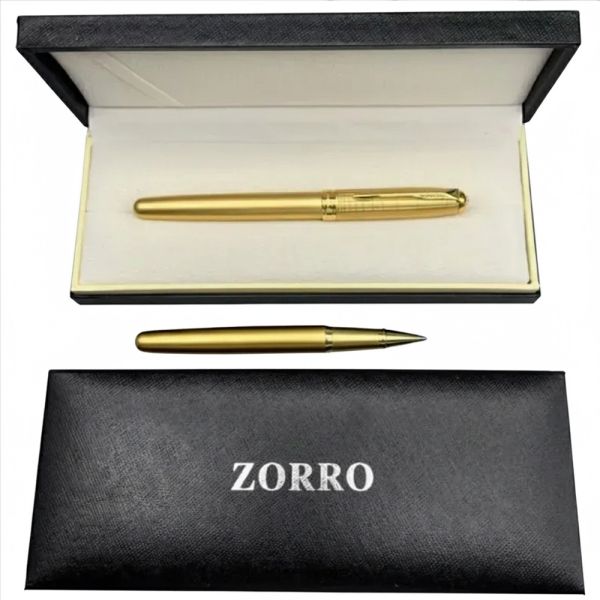 Ручка кулькова ZORRO у подарунковій коробці (золота) 3107