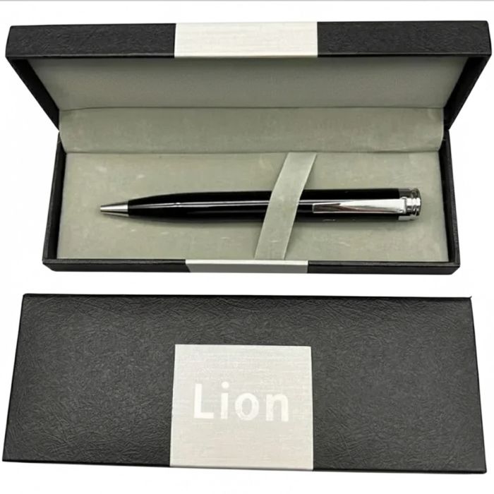 Кулькова ручка в подарунковому футлярі, металева LION 100