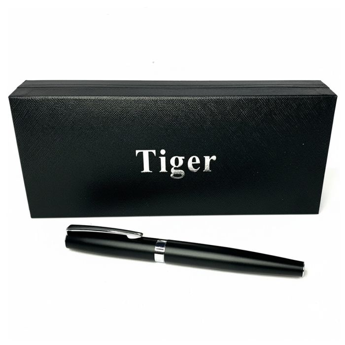 Подарункова ручка ролерна Tiger у футлярі (чорно-срібляста) 382