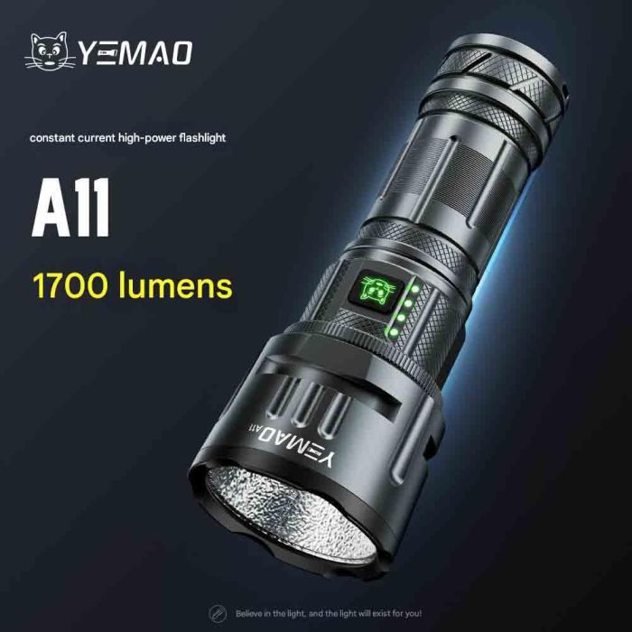 Ліхтар YEMAO YM-A11 XH P70, 1x32700, Power Bank, ЗУ Type-C