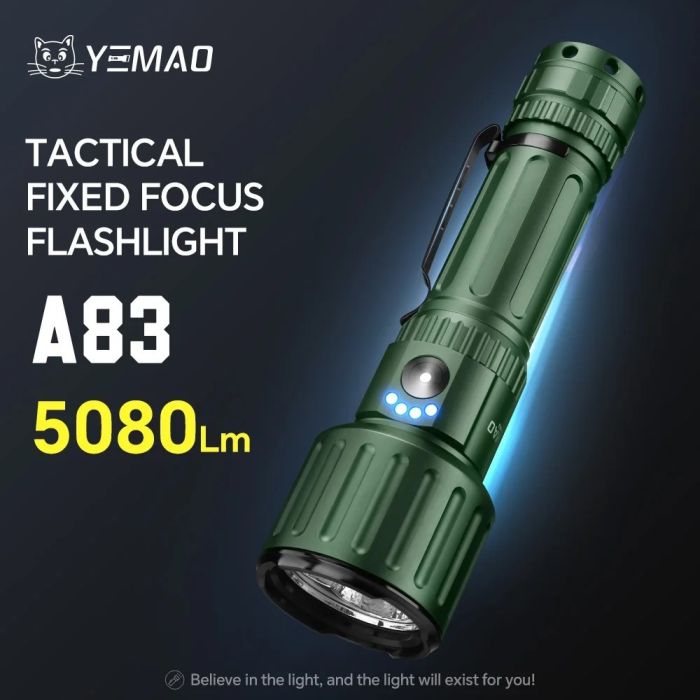 Ліхтар YEMAO YM-A83 3KX50, 1x21700, ЗУ Type-C