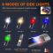Ліхтар YEMAO YM-M31 P50+лазер(RED)+SMD(RGB), Li-Ion акумулятор, ЗУ Type-C, магніт, затискач