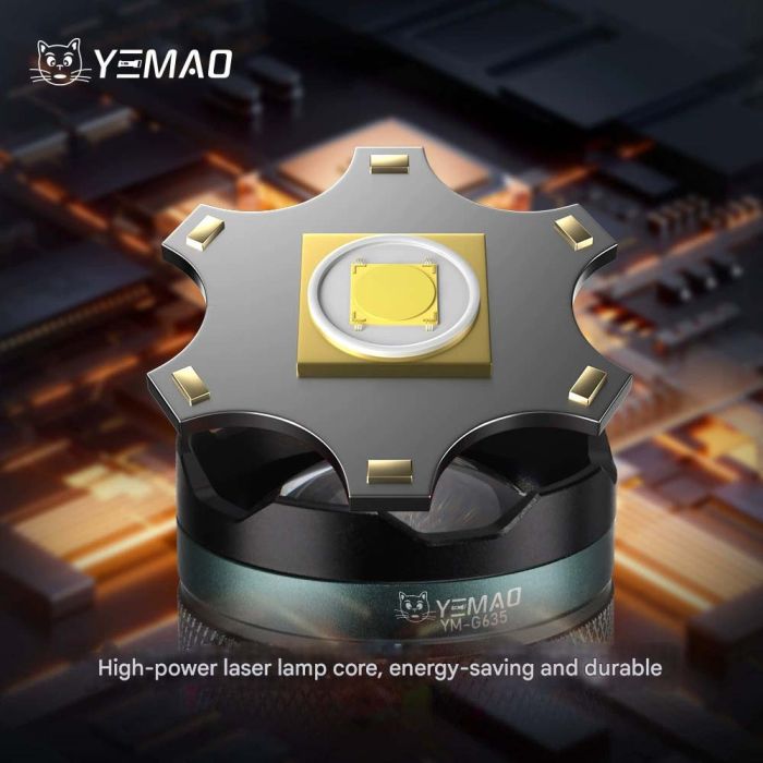 Ліхтар YEMAO YM-G635 TG 30W, 1x401350, Power Bank, ЗУ Type-C, zoom, кейс